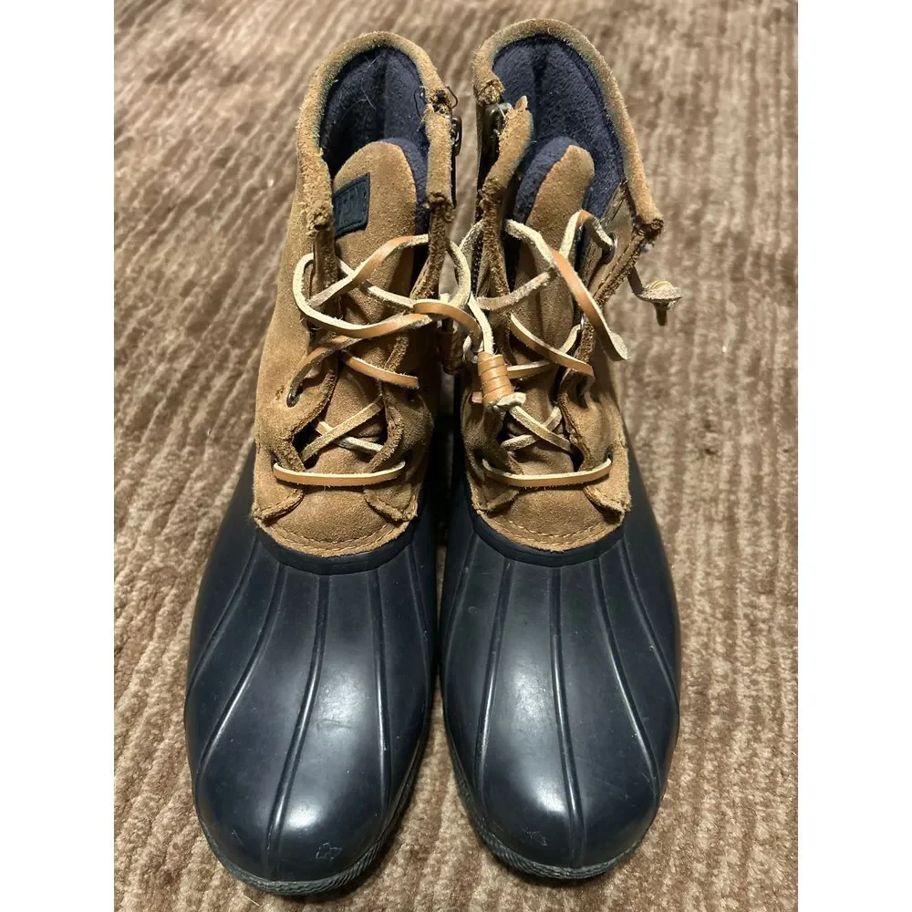 Sperry Lined Blue Duck Boots STS98305 Women's 8M‎